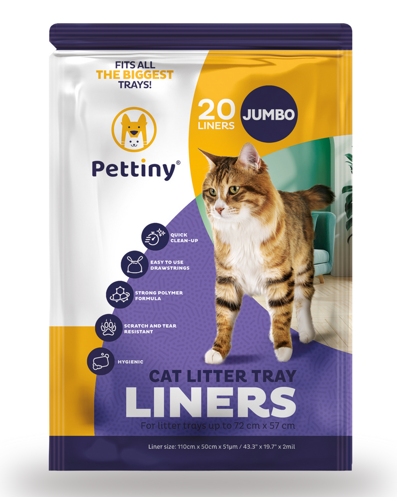 JUMBO Cat Litter Tray Liners Pettiny